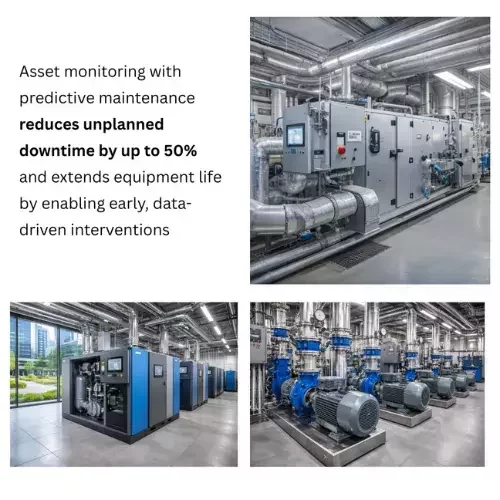 AI predictive maintenance platform detecting faults and preventing downtime with real-time analytics.